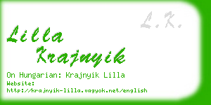 lilla krajnyik business card
